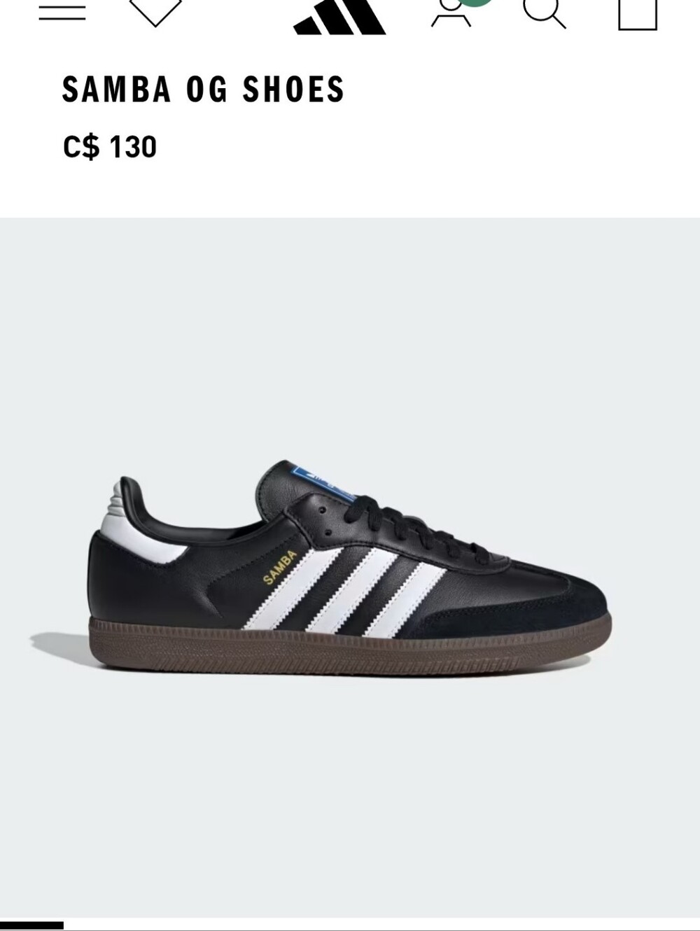 adidas Samba OG Black with White Stripes